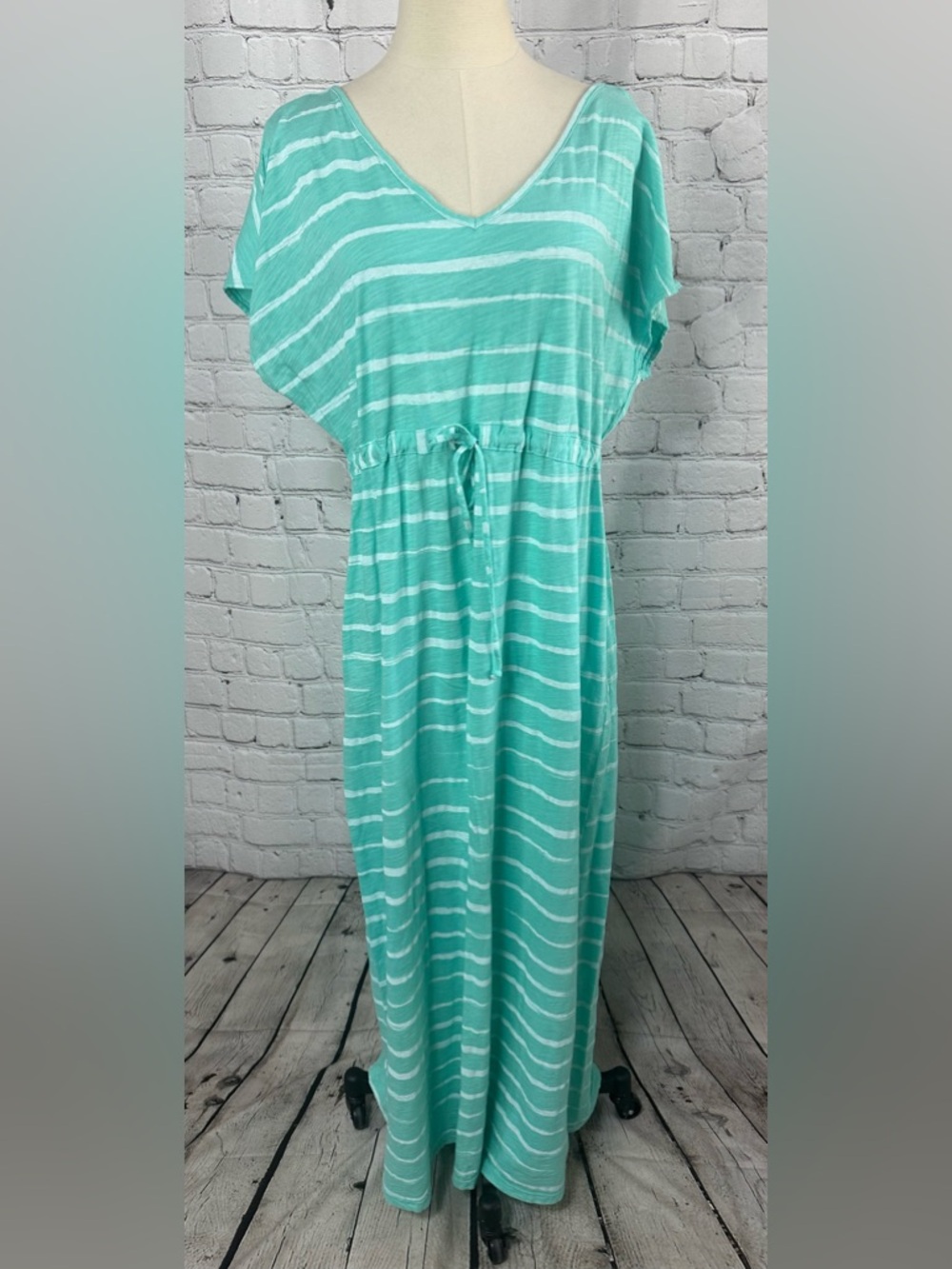 Fresh Produce Moonshade Striped Maxi Dress XL 100% Cotton